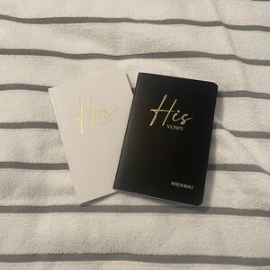 NWT Vow Booklets, Hers & His, 12pages